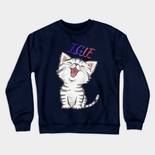 TGIF Funny Cat Crewneck Sweatshirt
